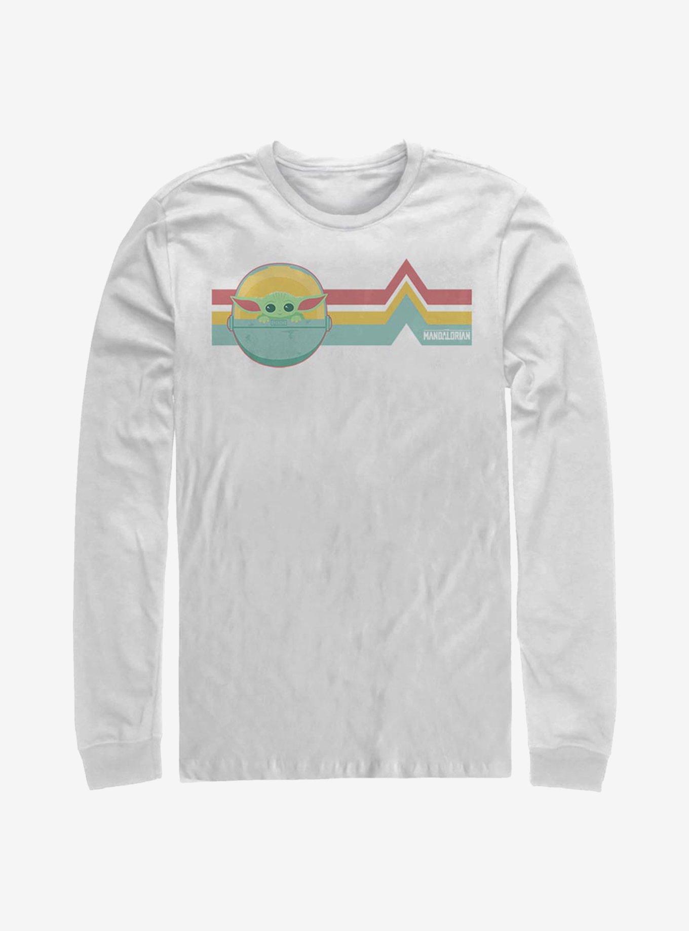 Star Wars The Mandalorian Rainbow The Child Long-Sleeve T-Shirt, WHITE, hi-res