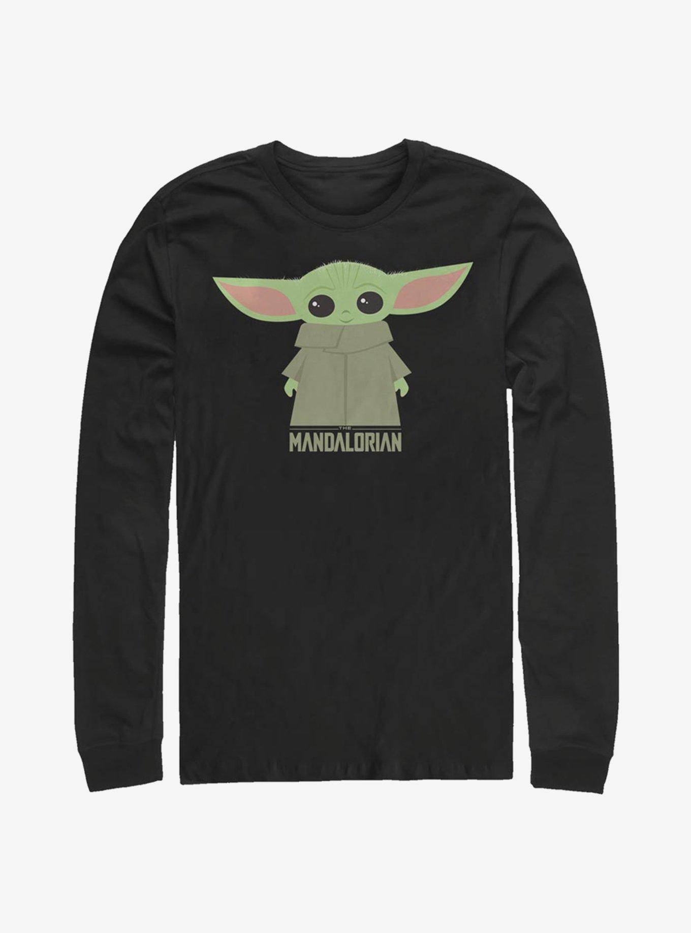 Star Wars The Mandalorian The Child Cute Stance Long-Sleeve T-Shirt, BLACK, hi-res