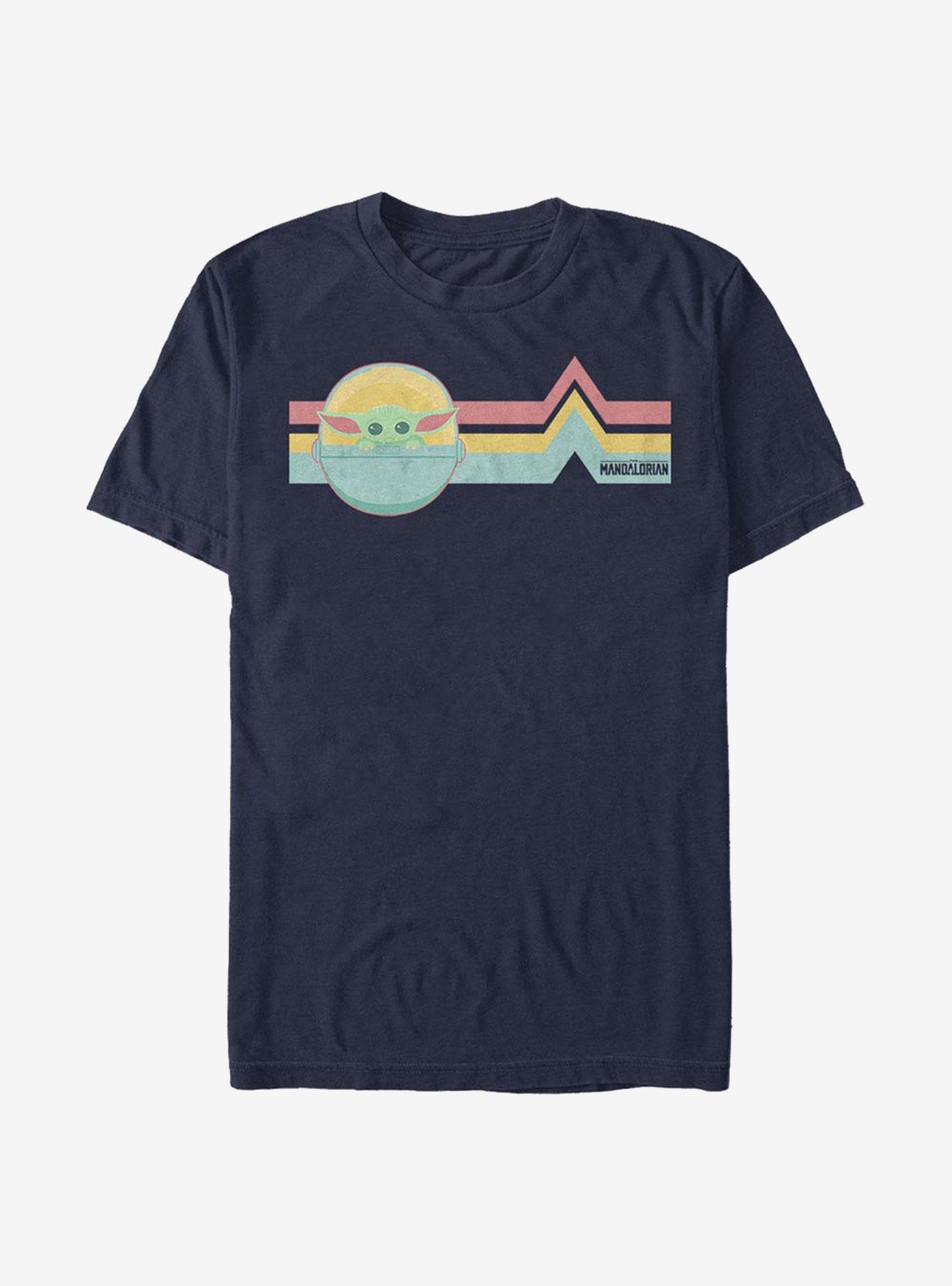 Star Wars The Mandalorian Rainbow Child T-Shirt, NAVY, hi-res