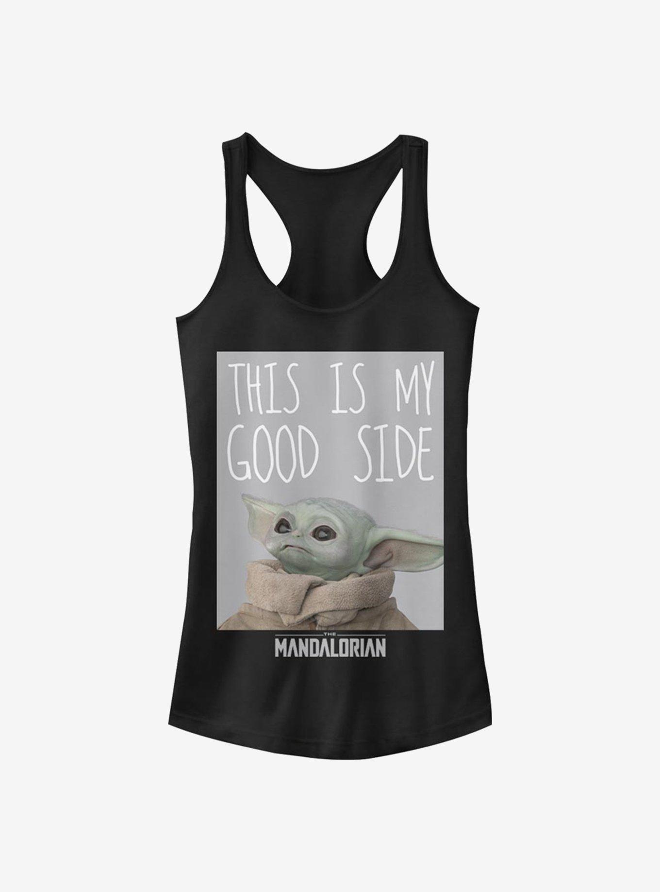 Star Wars The Mandalorian The Child My Good Side Girls Tank, BLACK, hi-res