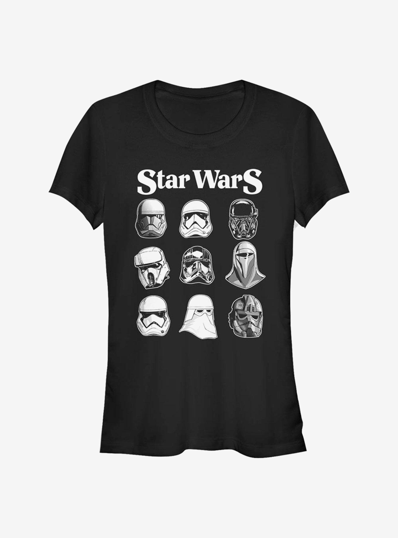 Star Wars Trooper Helmets Girls T-Shirt, BLACK, hi-res