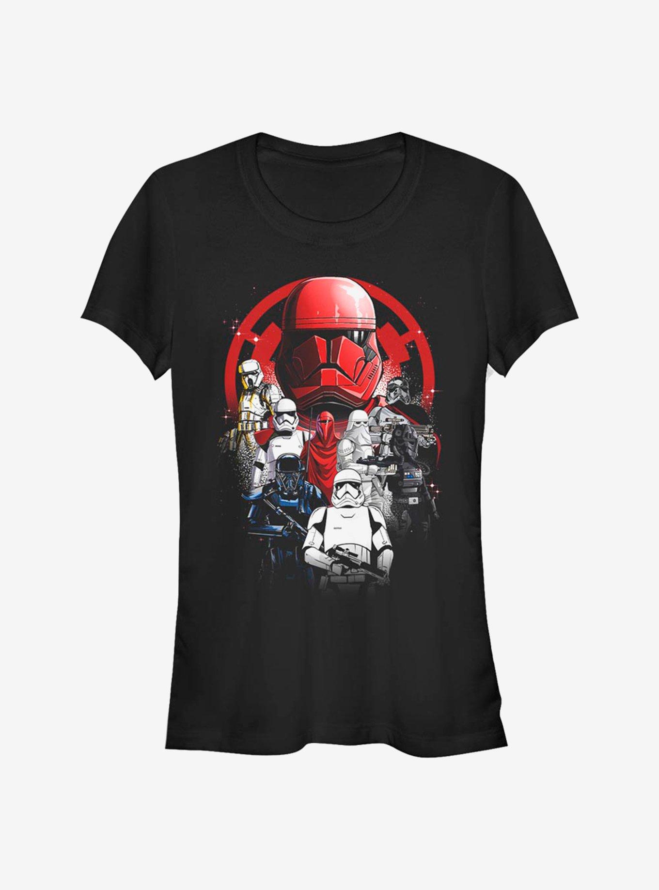 Star Wars Troops Poster Girls T-Shirt, BLACK, hi-res