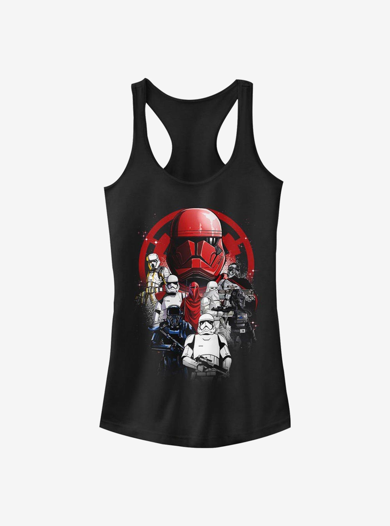 Star Wars Troops Poster Girls Tank Top, BLACK, hi-res