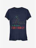 Star Wars The Mandalorian Family Time Girls T-Shirt, NAVY, hi-res