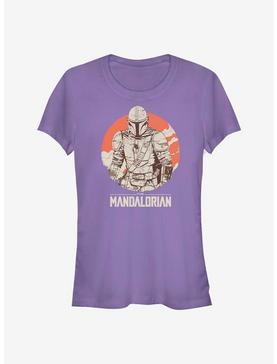 Star Wars The Mandalorian Orange Rider Girls T-Shirt, PURPLE, hi-res