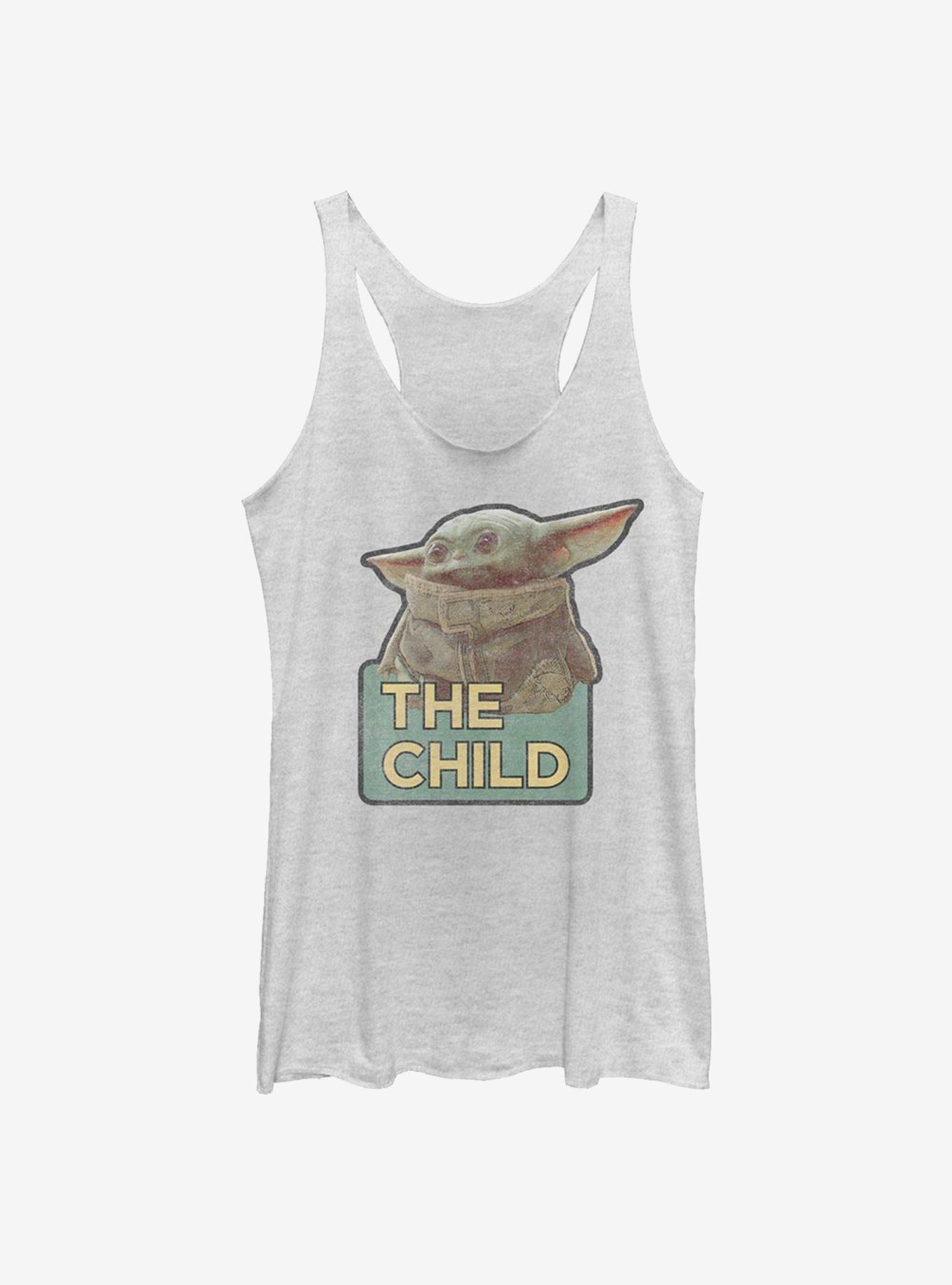 Star Wars The Mandalorian Vintage The Child Girls Tank, WHITE HTR, hi-res