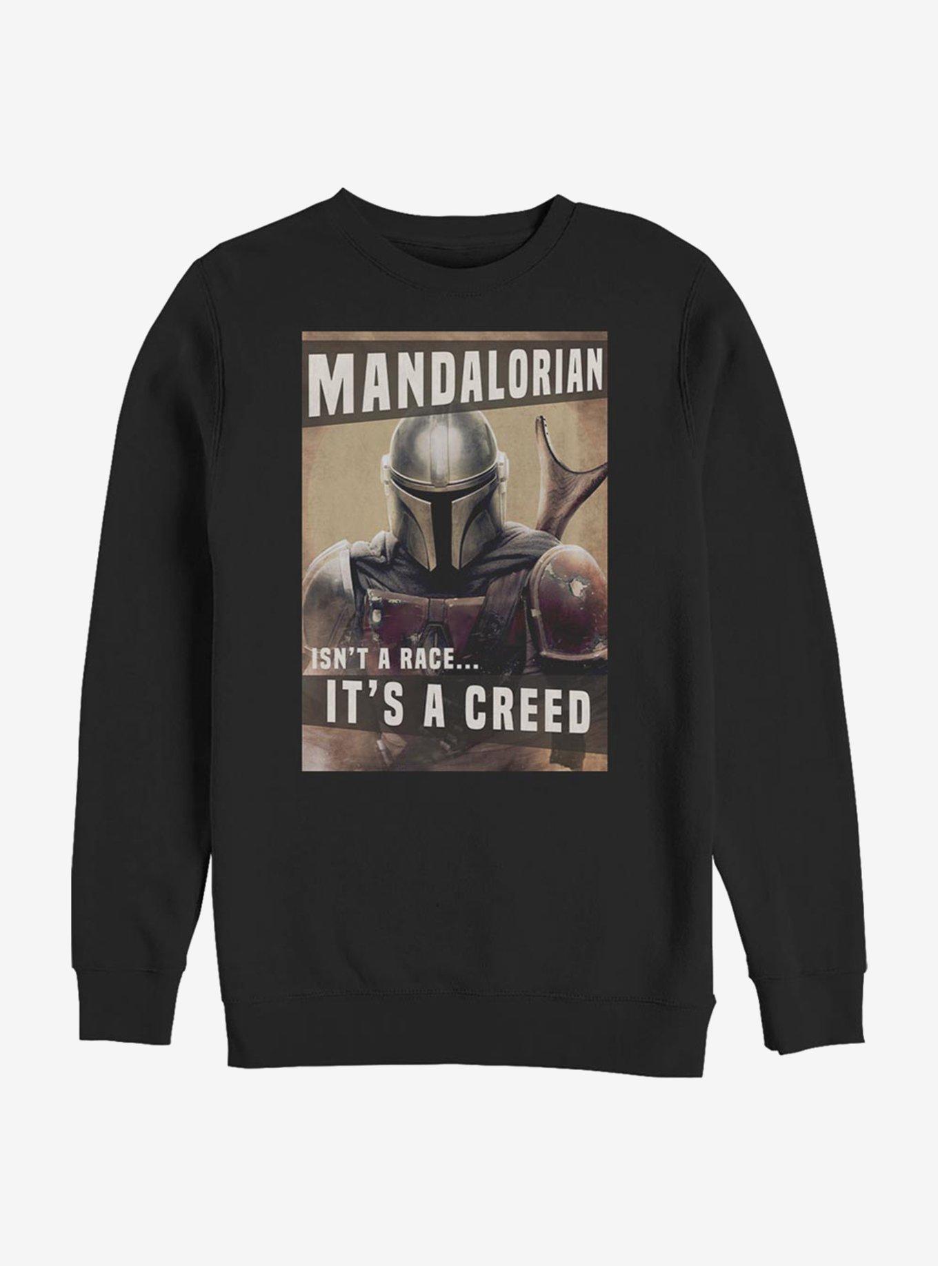 Star Wars The Mandalorian Creed Crew Sweatshirt, BLACK, hi-res