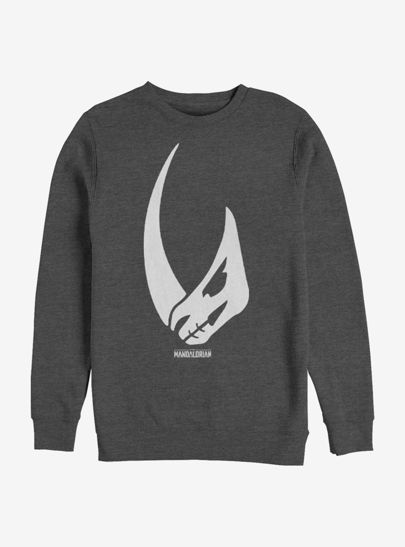 Star Wars The Mandalorian Mudhorn Signet Crew Sweatshirt, CHAR HTR, hi-res