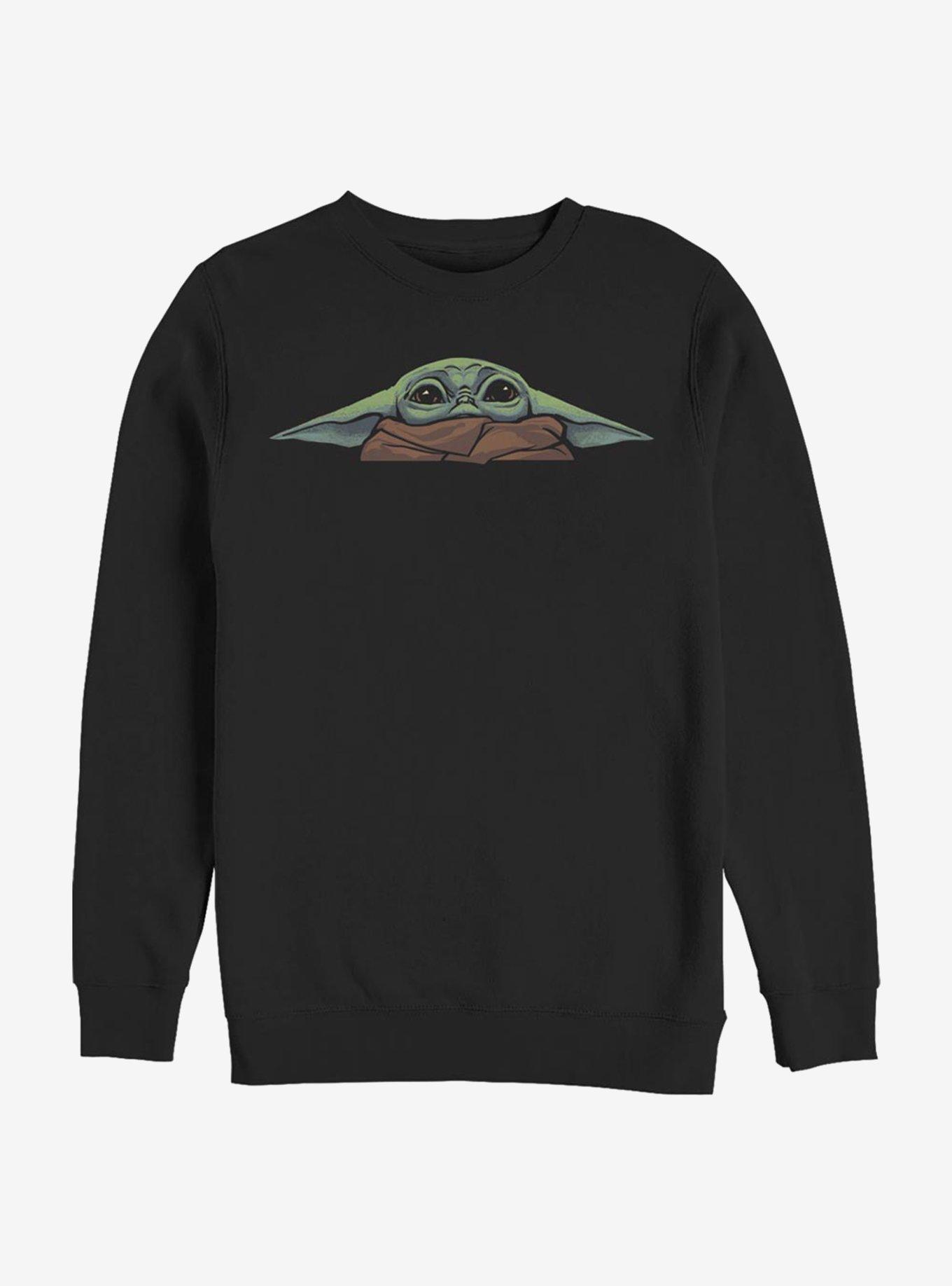 Star Wars The Mandalorian The Child Drawing Crew Sweatshirt, BLACK, hi-res