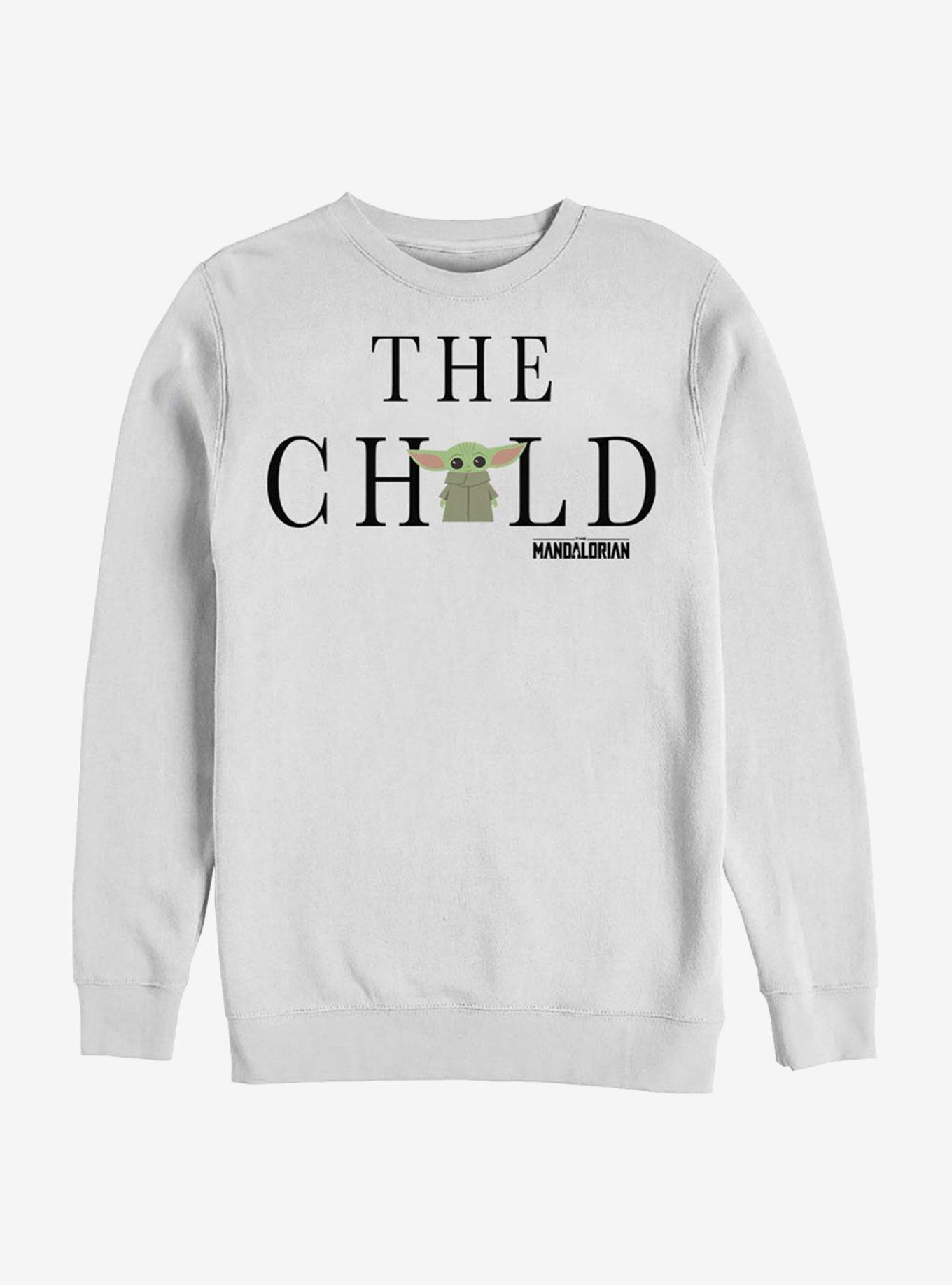 Star Wars The Mandalorian The Child Text Crew Sweatshirt, , hi-res