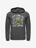 Star Wars The Mandalorian Just Sipping The Child Hoodie, CHAR HTR, hi-res