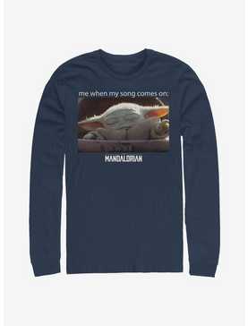 Star Wars The Mandalorian Song Meme The Child Long-Sleeve T-Shirt, , hi-res