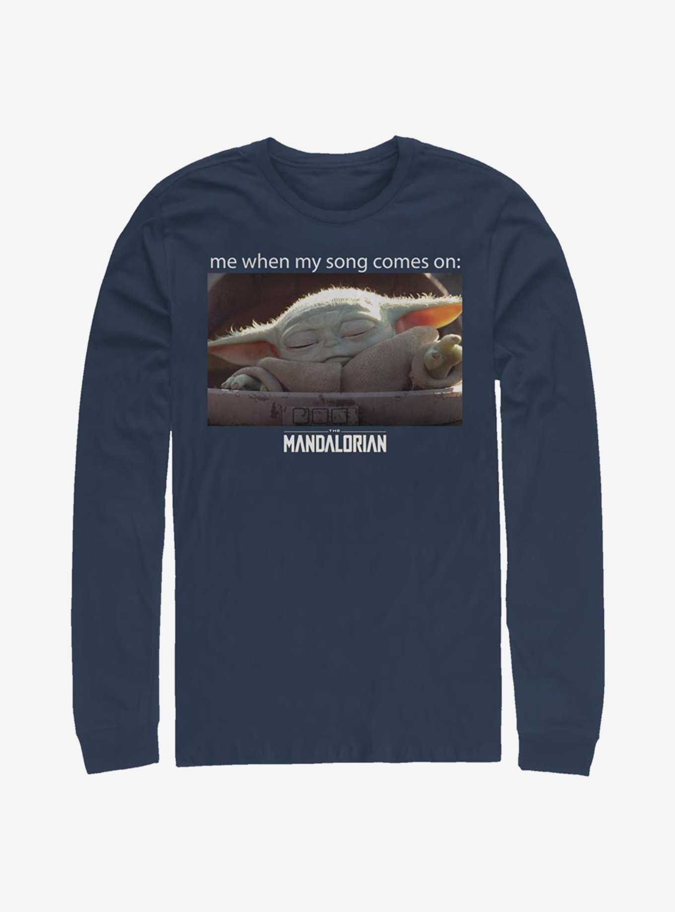 Star Wars The Mandalorian Song Meme The Child Long-Sleeve T-Shirt, , hi-res