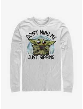 Star Wars The Mandalorian The Child Just Sipping Long-Sleeve T-Shirt, , hi-res