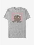 Star Wars The Mandalorian Sips Soup The Child T-Shirt, ATH HTR, hi-res