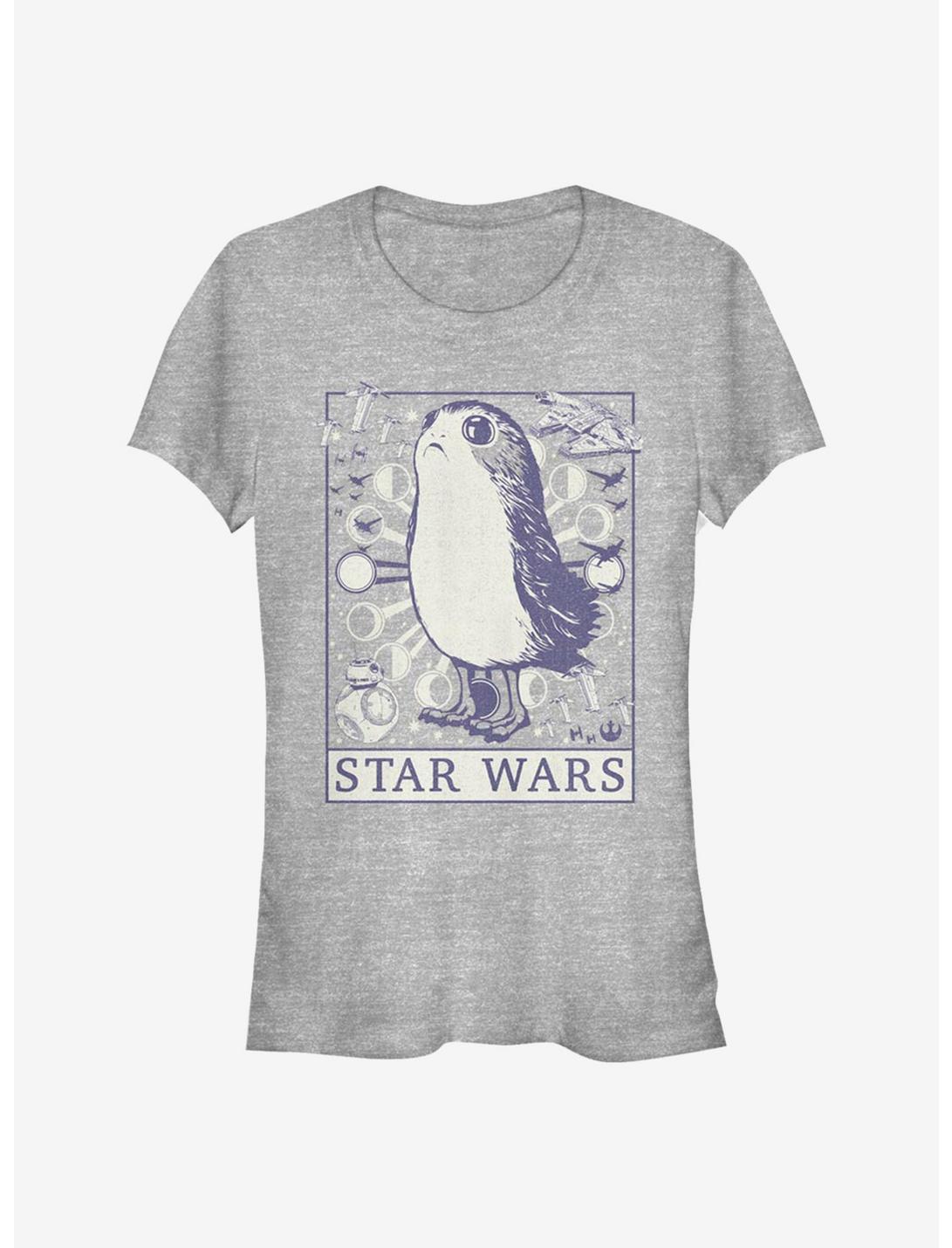 Star Wars: The Last Jedi Mystic Porg Girls T-Shirt, ATH HTR, hi-res