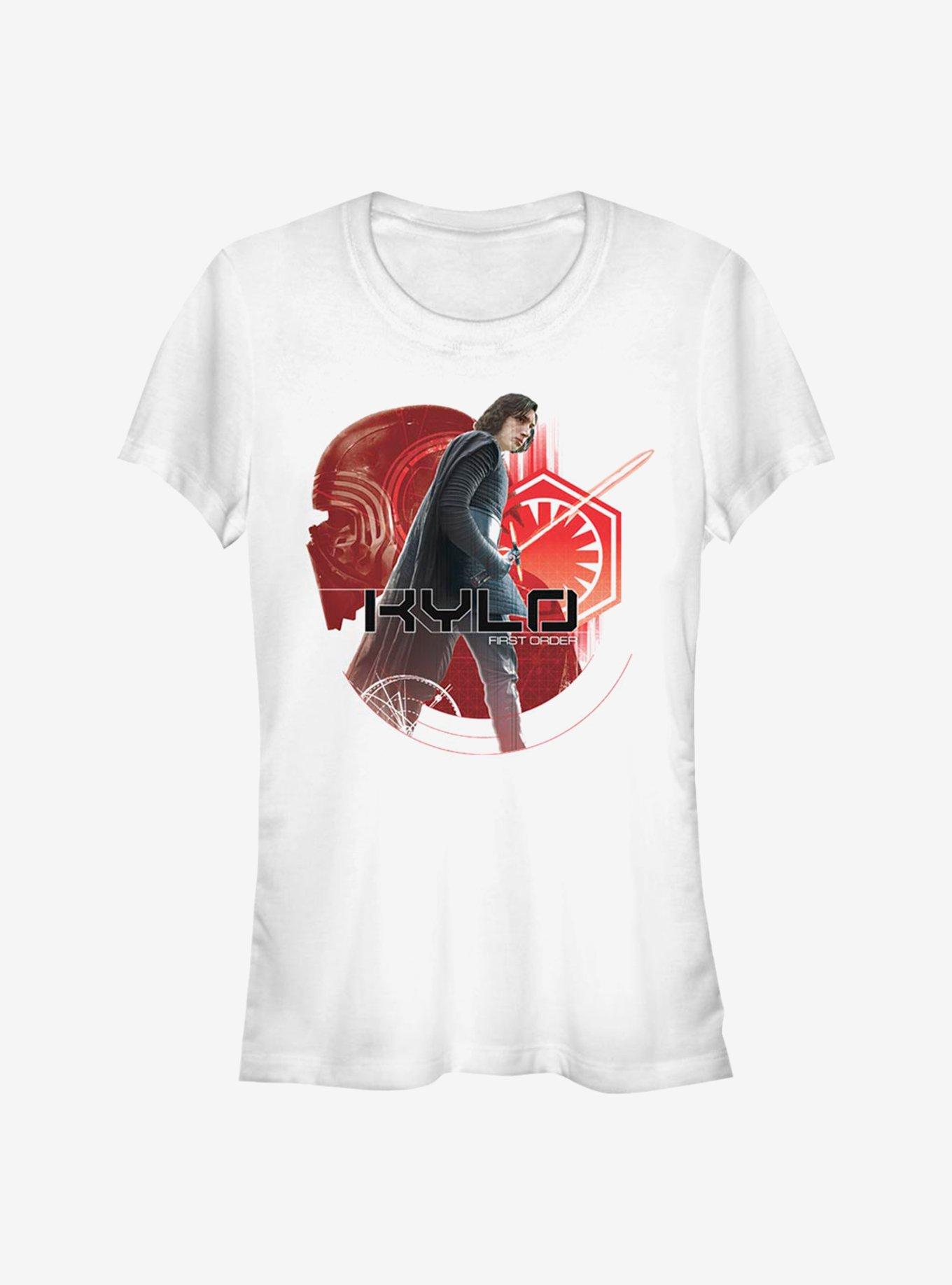 Star Wars: The Last Jedi Kylo Fears Girls T-Shirt, WHITE, hi-res