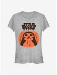 Star Wars: The Last Jedi Porg Pumpkin Girls T-Shirt, ATH HTR, hi-res