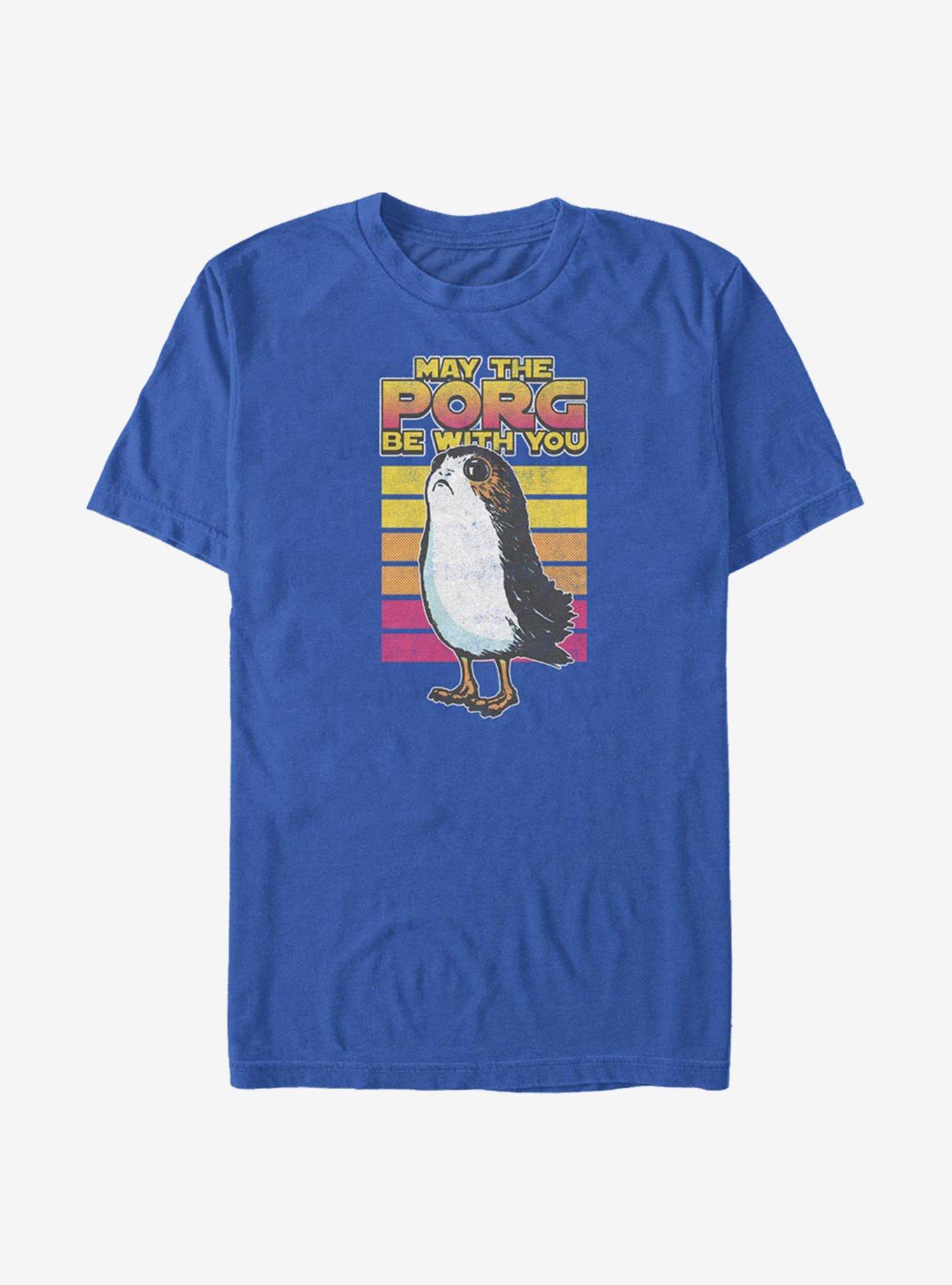 Star Wars: The Last Jedi Retro Porg T-Shirt, ROYAL, hi-res