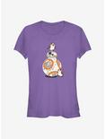 Star Wars: The Last Jedi Tiny Porgs Redux Girls T-Shirt, PURPLE, hi-res