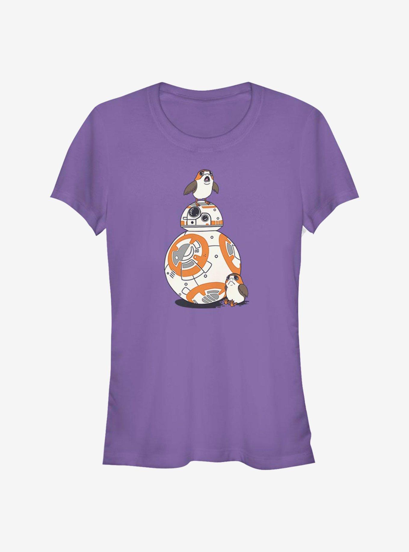 Star Wars: The Last Jedi Tiny Porgs Redux Girls T-Shirt, PURPLE, hi-res