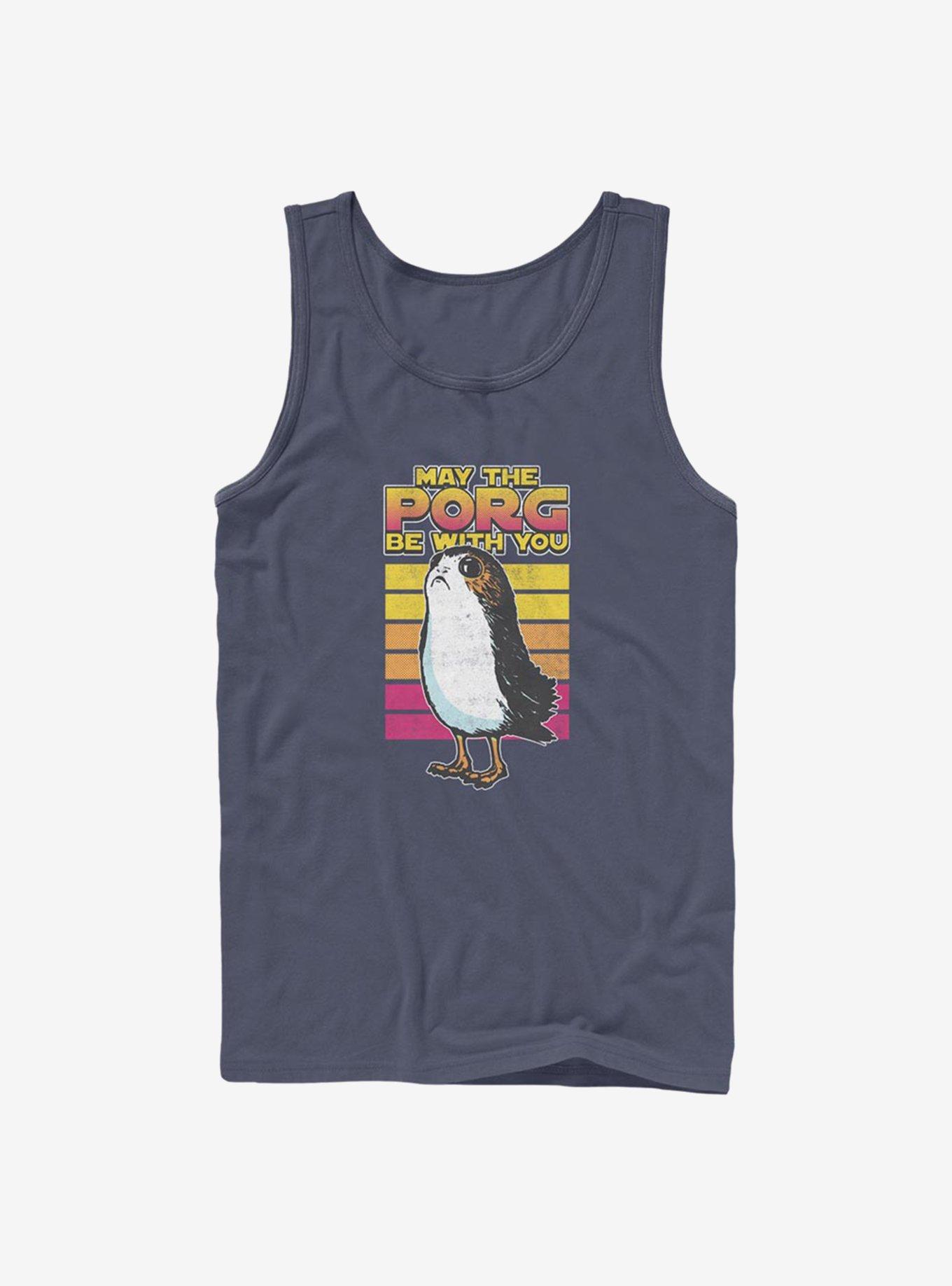 Star Wars: The Last Jedi Retro Porg Tank, NAVY, hi-res