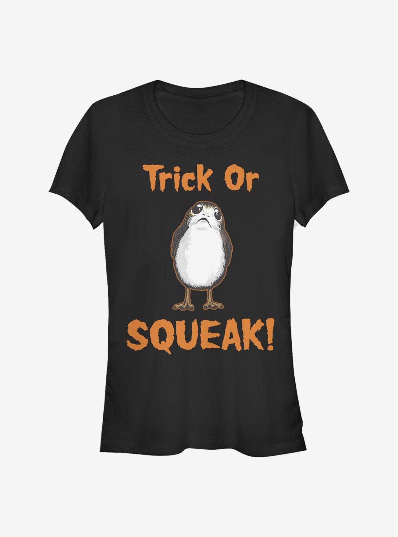 Star Wars: The Last Jedi Trick Or Squeak Girls T-Shirt, BLACK, hi-res