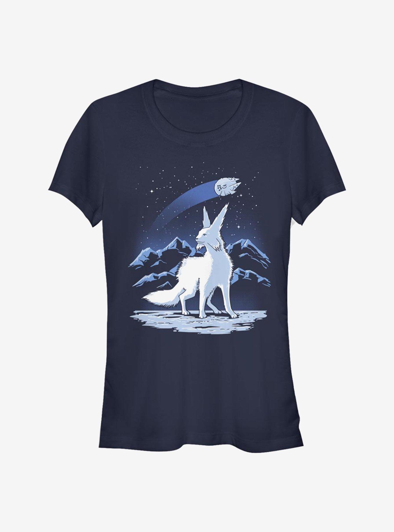 Star Wars: The Last Jedi Vulptex And Falcon Girls T-Shirt, NAVY, hi-res