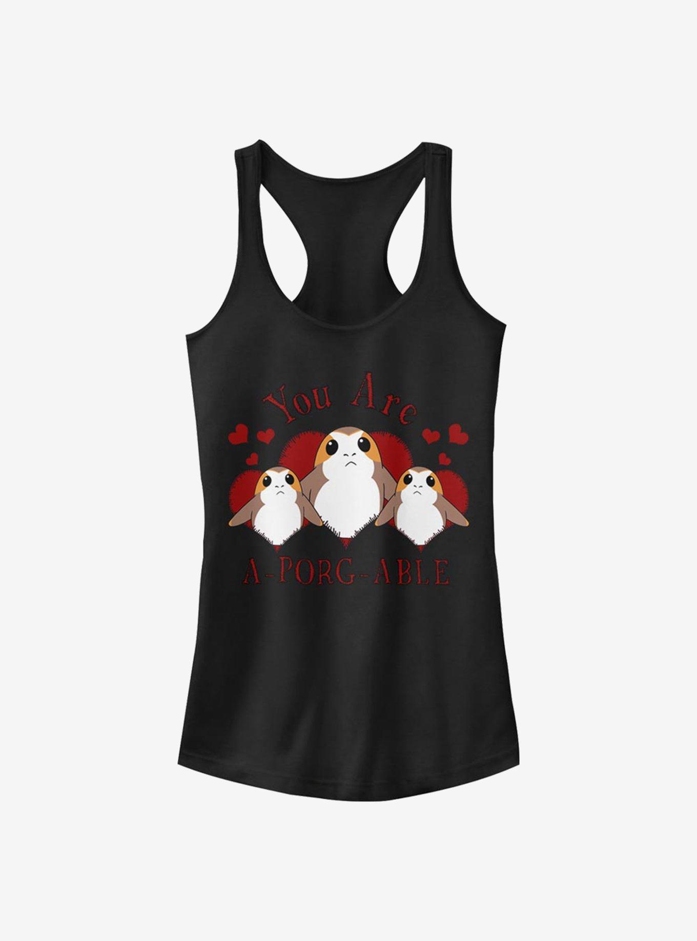 Star Wars: The Last Jedi A-Porg-Able Girls Tank, BLACK, hi-res