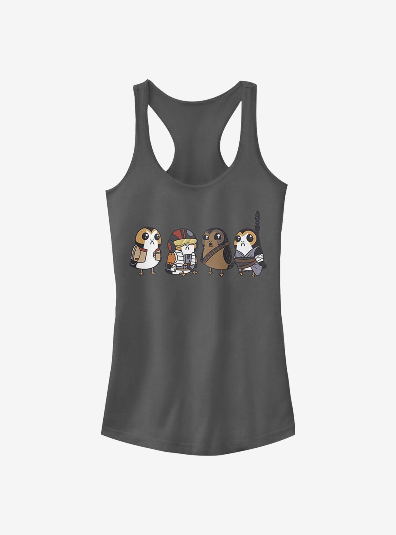 Star Wars: The Last Jedi Porgs As Characters Girls Tank, CHARCOAL, hi-res