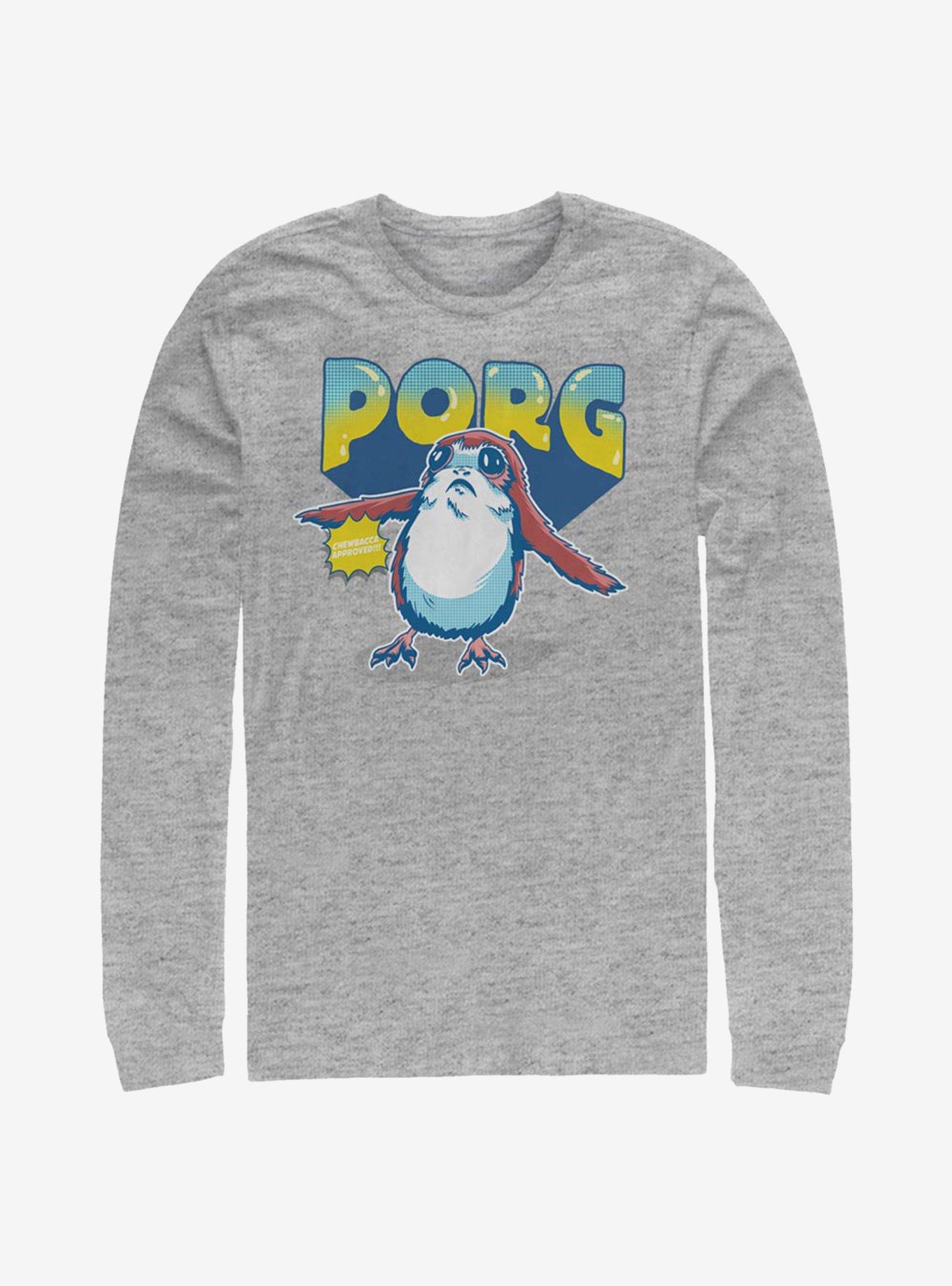 Star Wars: The Last Jedi Colorful Porg Long-Sleeve T-Shirt, ATH HTR, hi-res