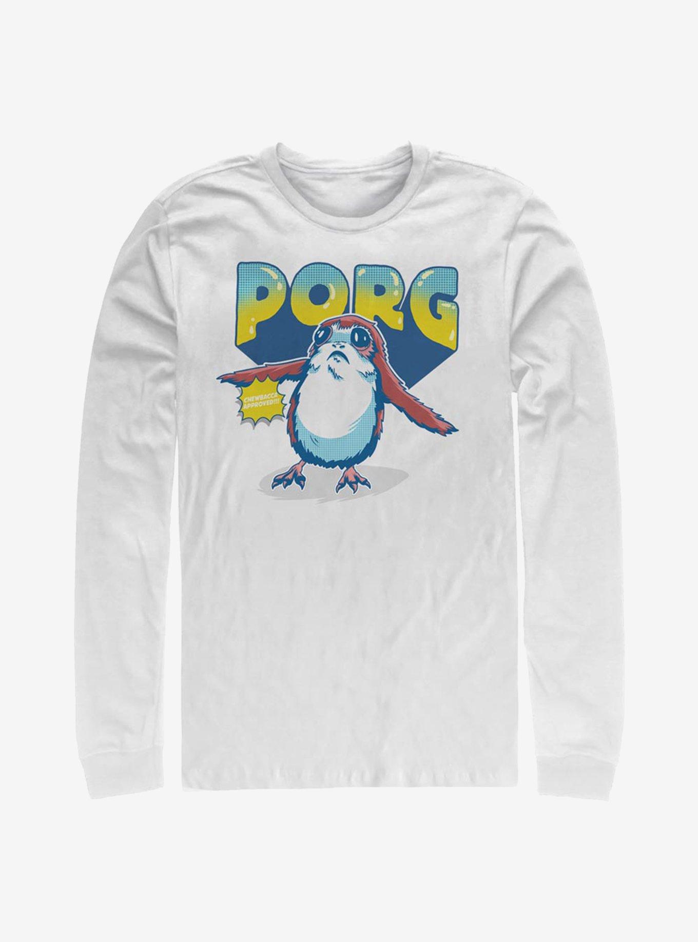 Star Wars: The Last Jedi Colorful Porg Long-Sleeve T-Shirt, WHITE, hi-res