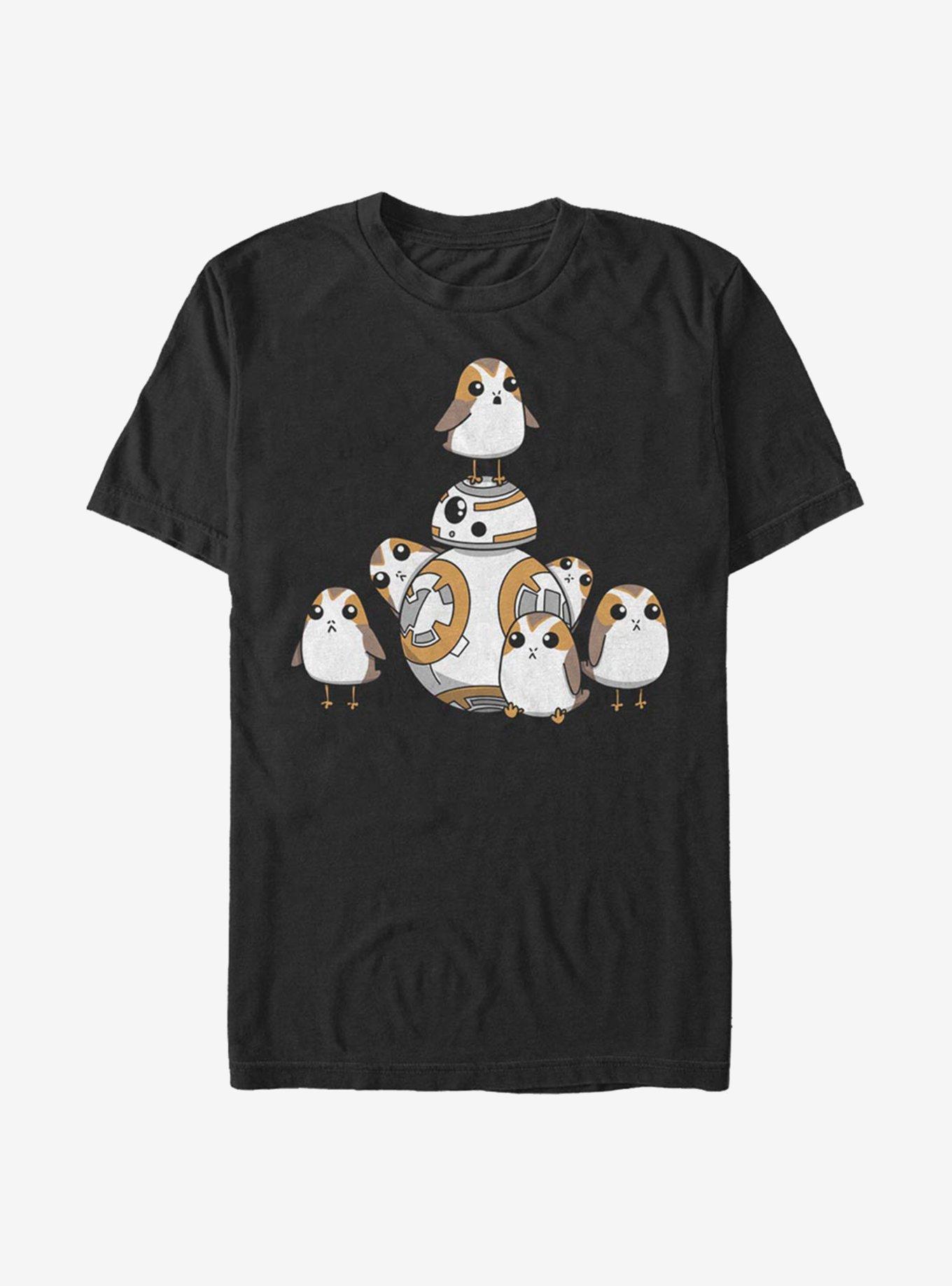 Star Wars: The Last Jedi BB-8 And Porgs T-Shirt, , hi-res