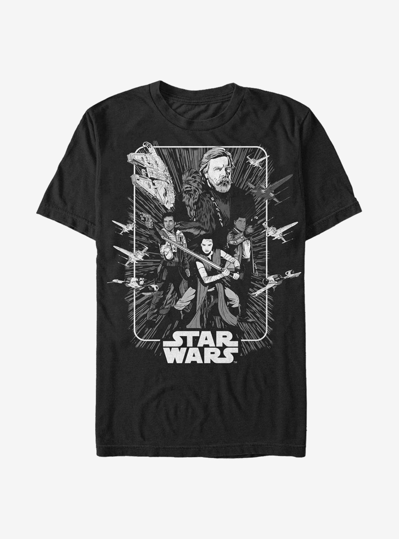 Star Wars: The Last Jedi Heroes Return T-Shirt, BLACK, hi-res