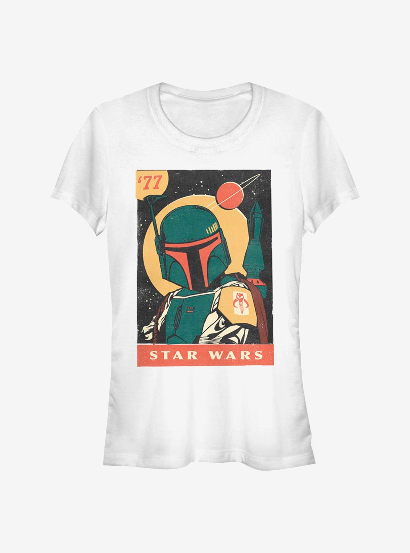 Star Wars Pulp Boba Girls T-Shirt, WHITE, hi-res