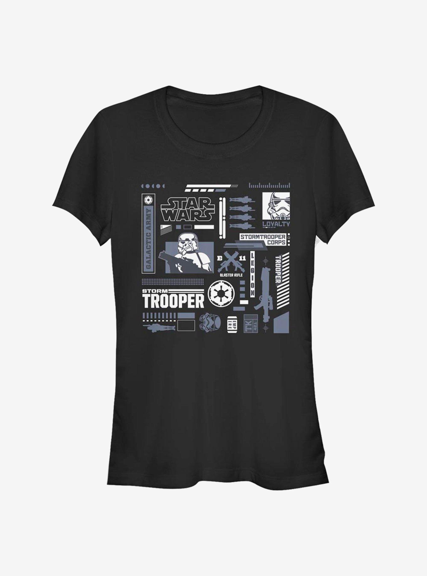 Star Wars Trooper Elements Girls T-Shirt, BLACK, hi-res