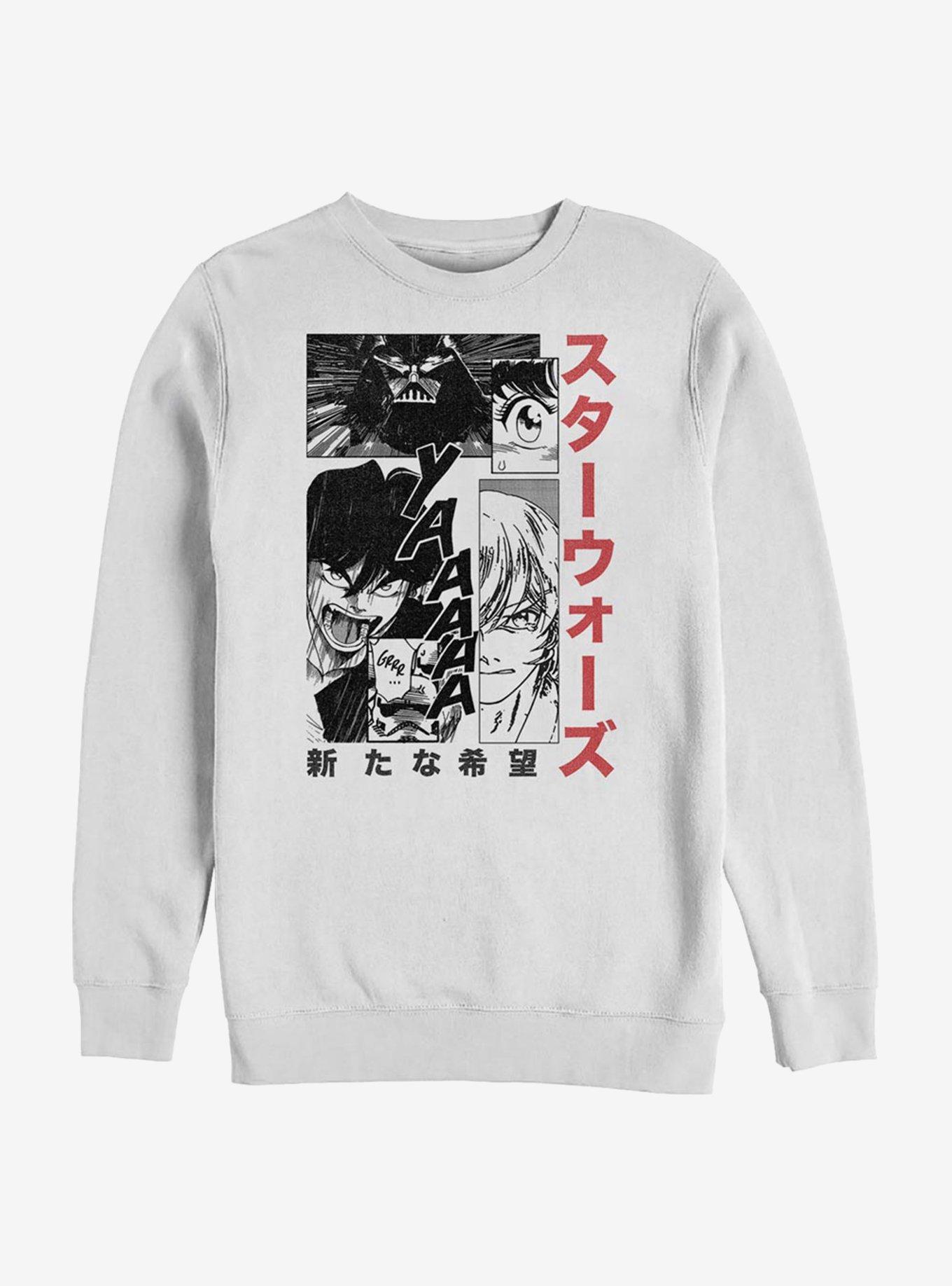 Star Wars Manga Page Crew Sweatshirt, WHITE, hi-res
