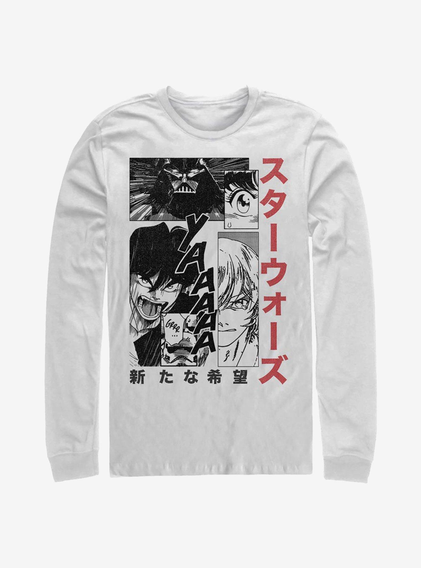 Star Wars Manga Page Long-Sleeve T-Shirt, WHITE, hi-res