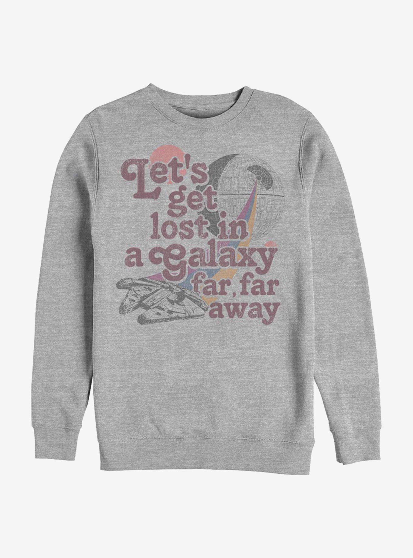 Star Wars Get Lost In A Galaxy Crew Sweatshirt, ATH HTR, hi-res