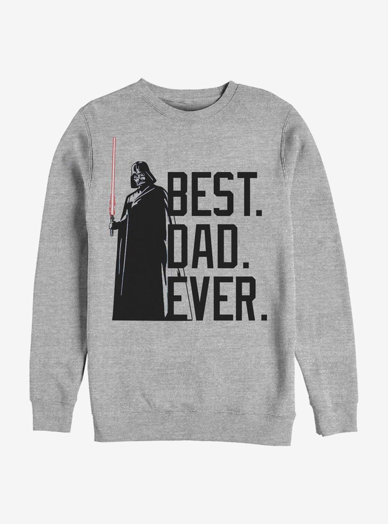 Star Wars Darth Vader Best Dad Ever Sweatshirt Grey Hot Topic 9155