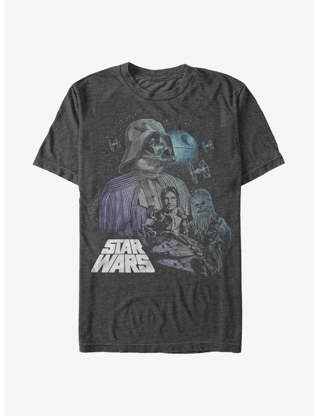 Star Wars Best Dad T-Shirt, CHAR HTR, hi-res