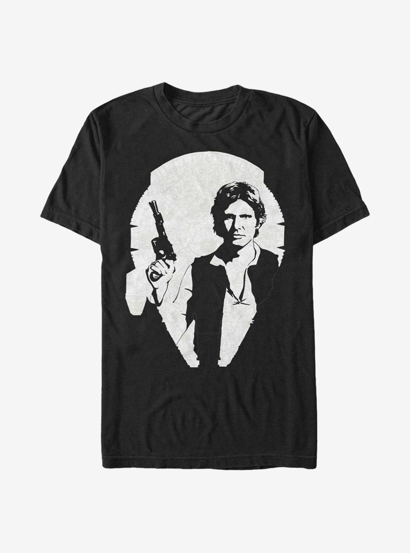 Star Wars Han Falcon T-Shirt, BLACK, hi-res