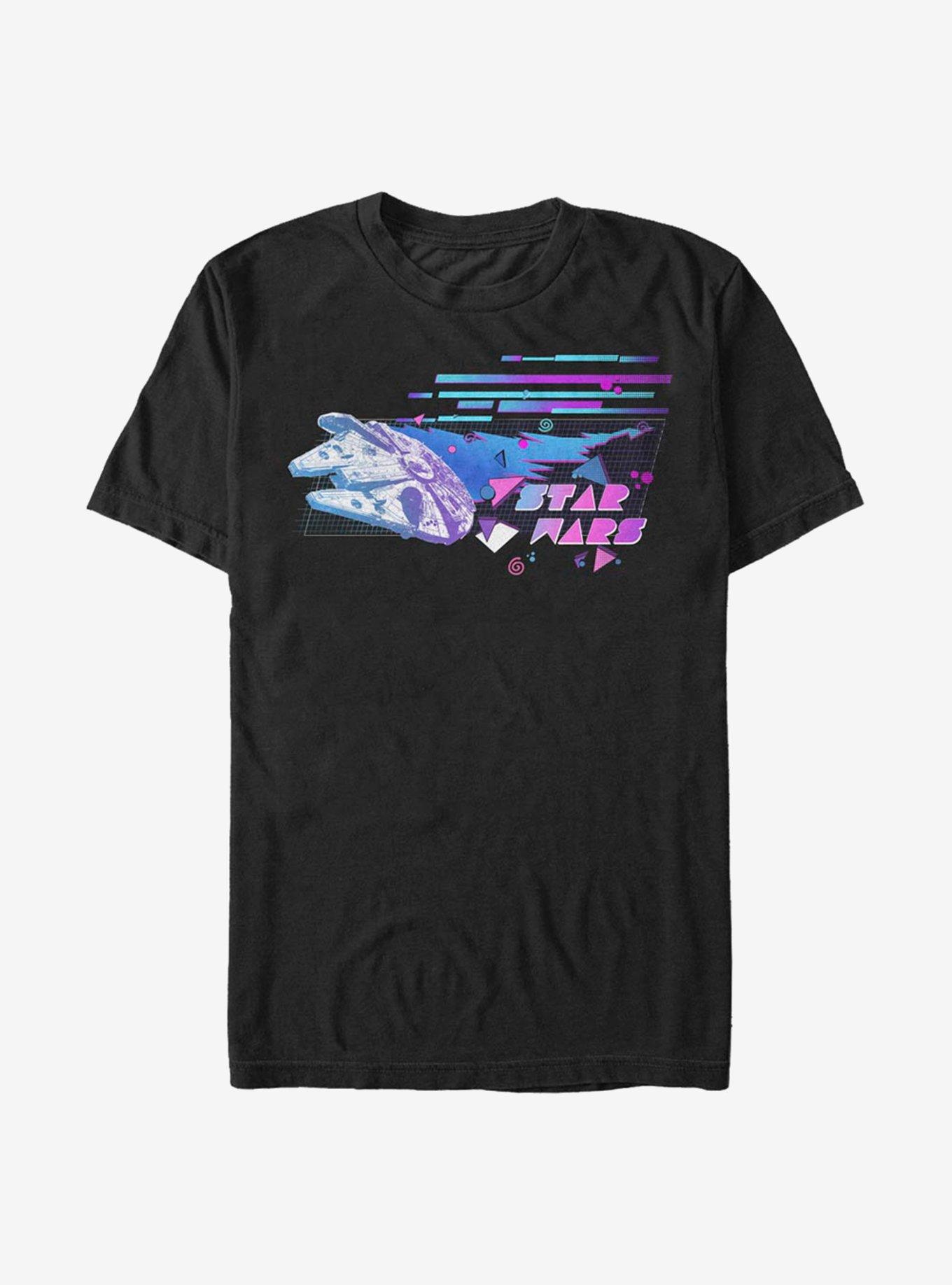 Star Wars Millennium Falcon Eighties T-Shirt, BLACK, hi-res