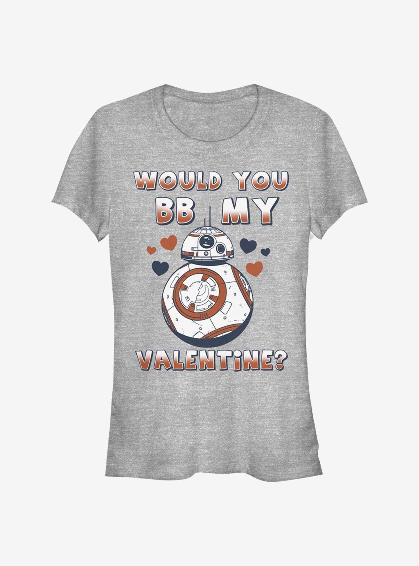 Star Wars: The Force Awakens BB-8 My Valentine Girls T-Shirt, ATH HTR, hi-res