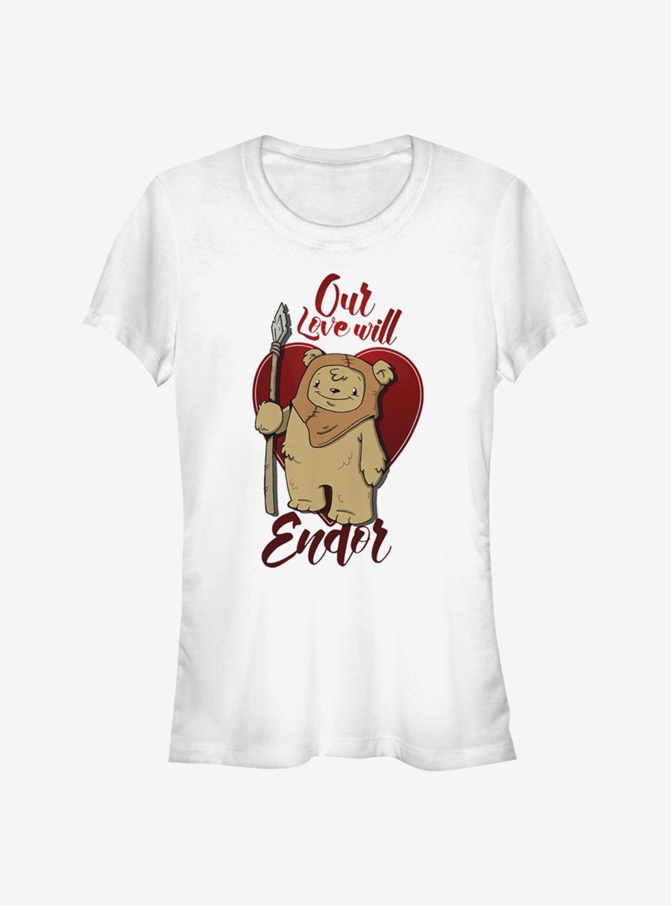 Star Wars Love Will Endor Girls T-Shirt, WHITE, hi-res