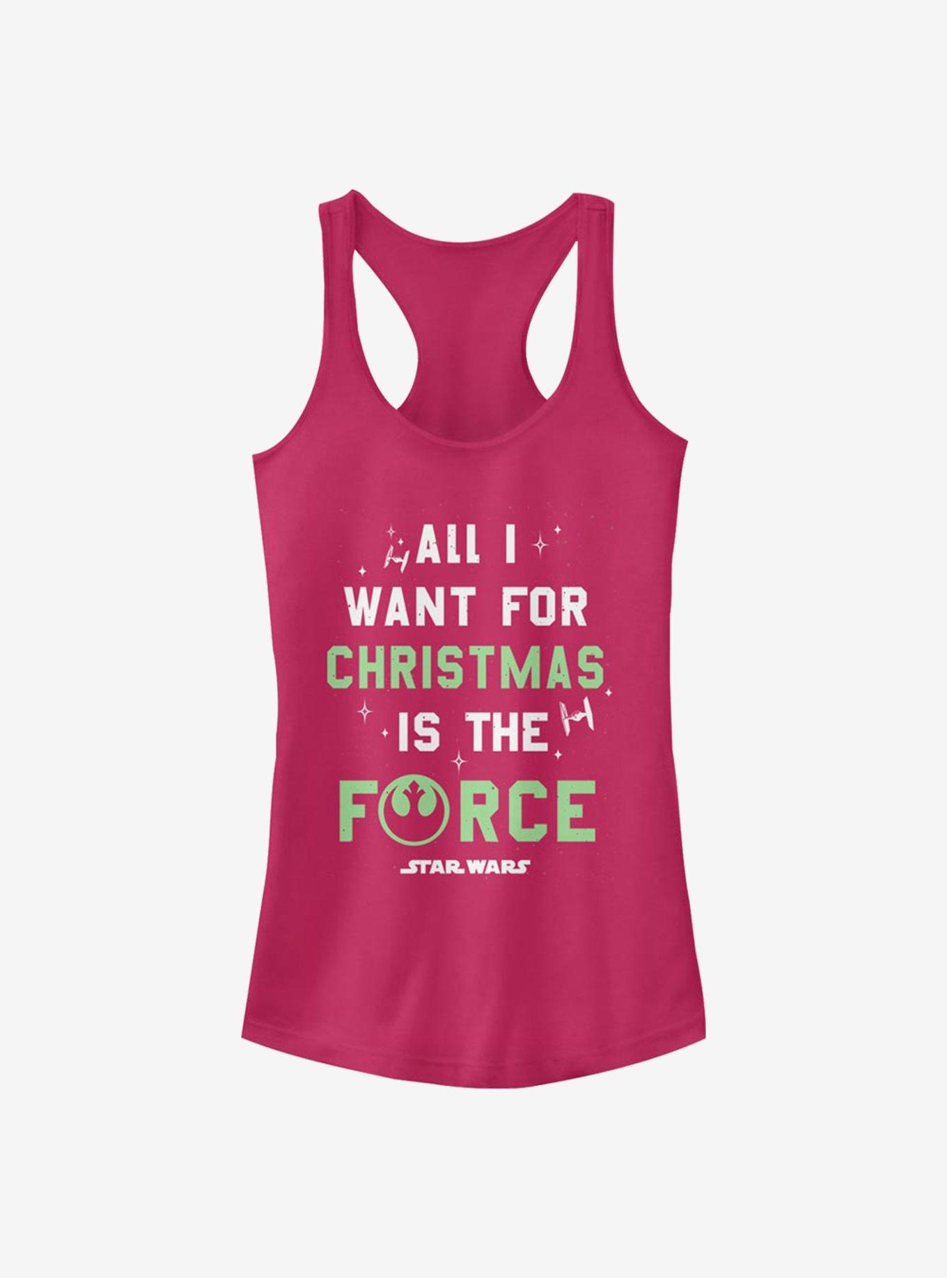 Star Wars Christmas Force Girls Tank