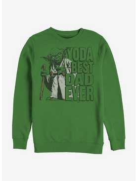 Star Wars Yoda Best Dad Crew Sweatshirt, , hi-res