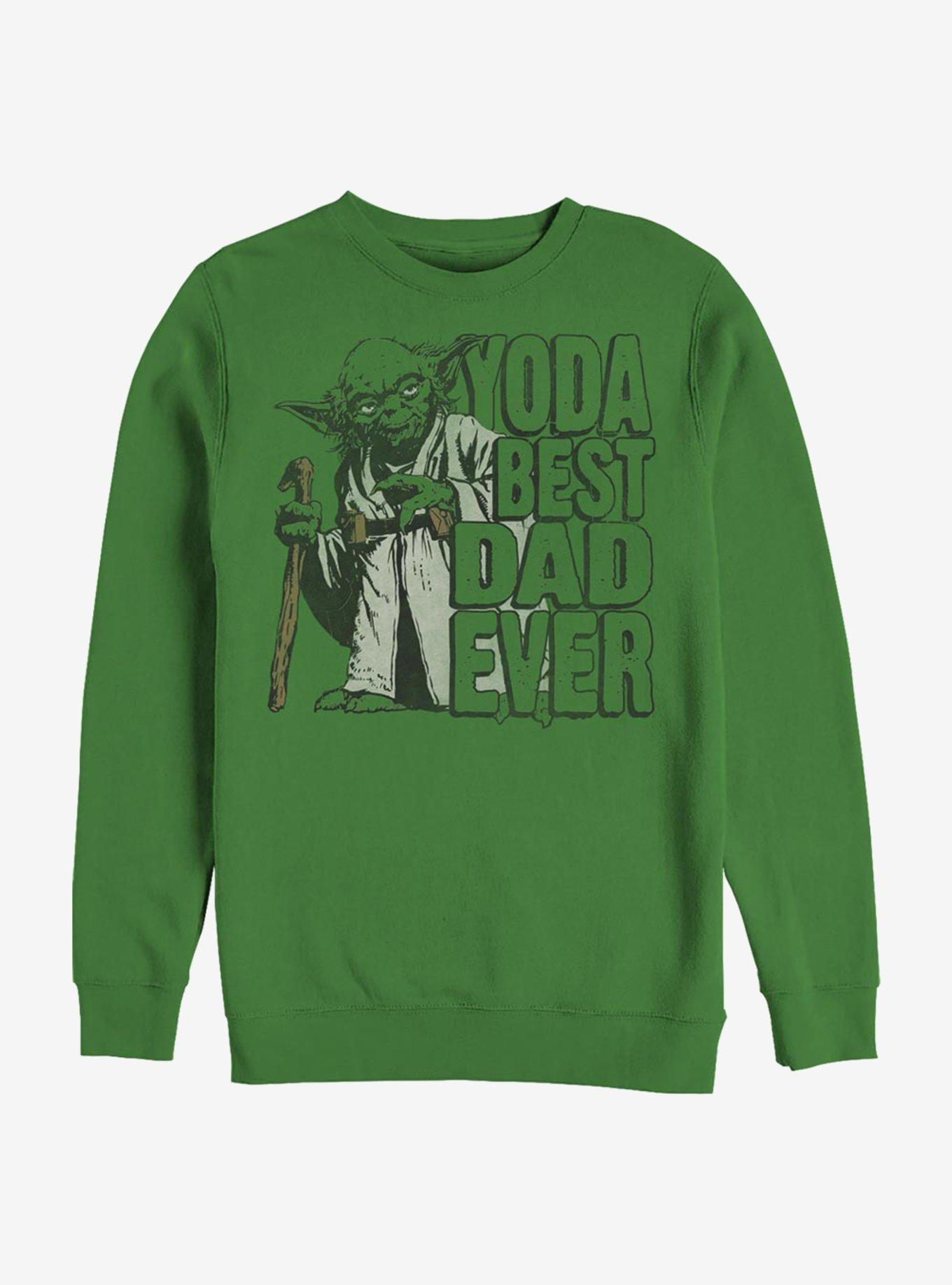 Star Wars Yoda Best Dad Crew Sweatshirt, , hi-res