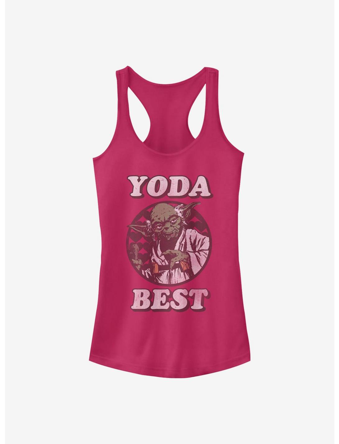 Star Wars Yoda Best Girls Tank, RASPBERRY, hi-res