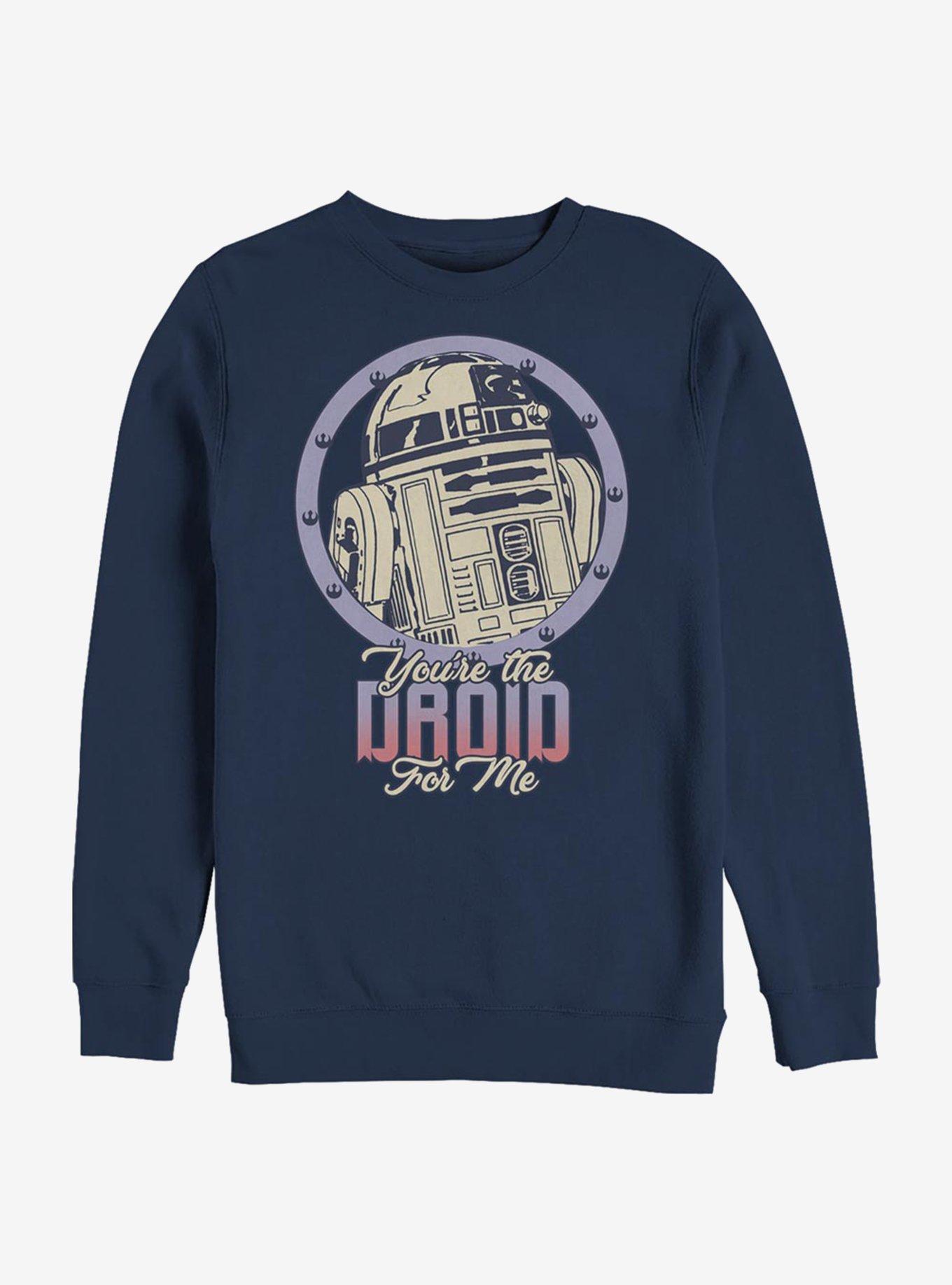 Star Wars Droid For Me Crew Sweatshirt, NAVY, hi-res